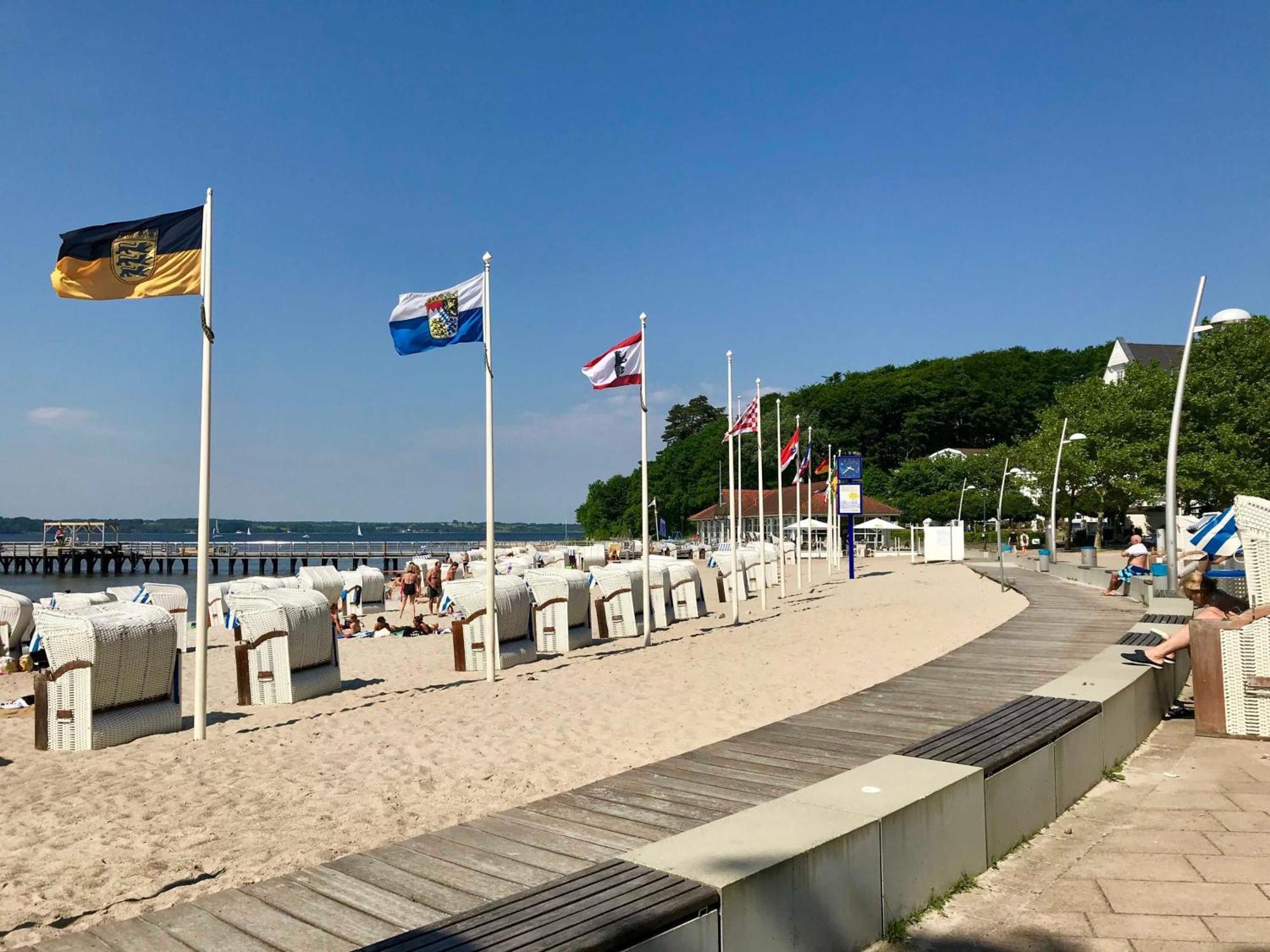 Ferienwohnung Skowronek am Kurpark Glucksburg Bagian luar foto